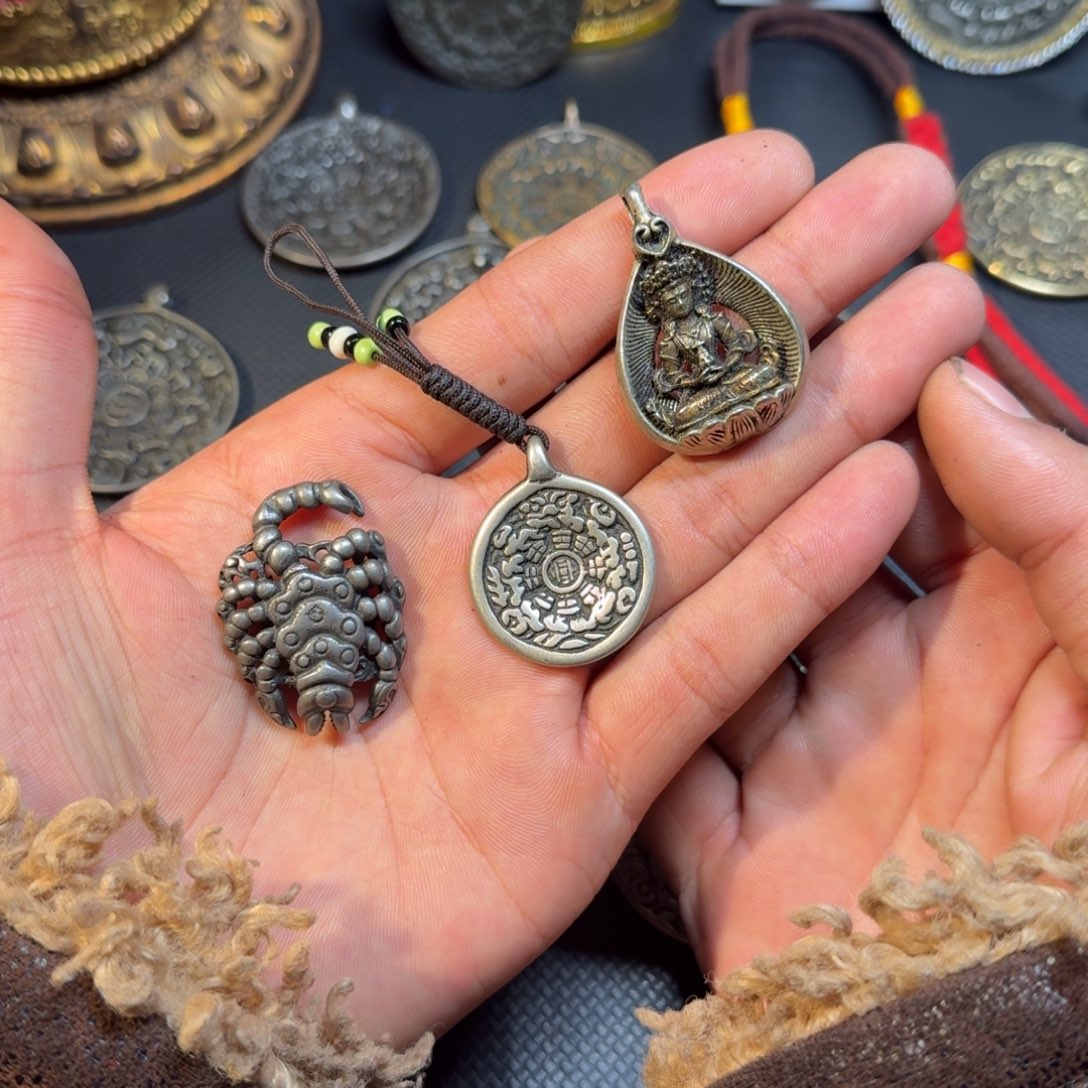 藏传精美小九宫牌