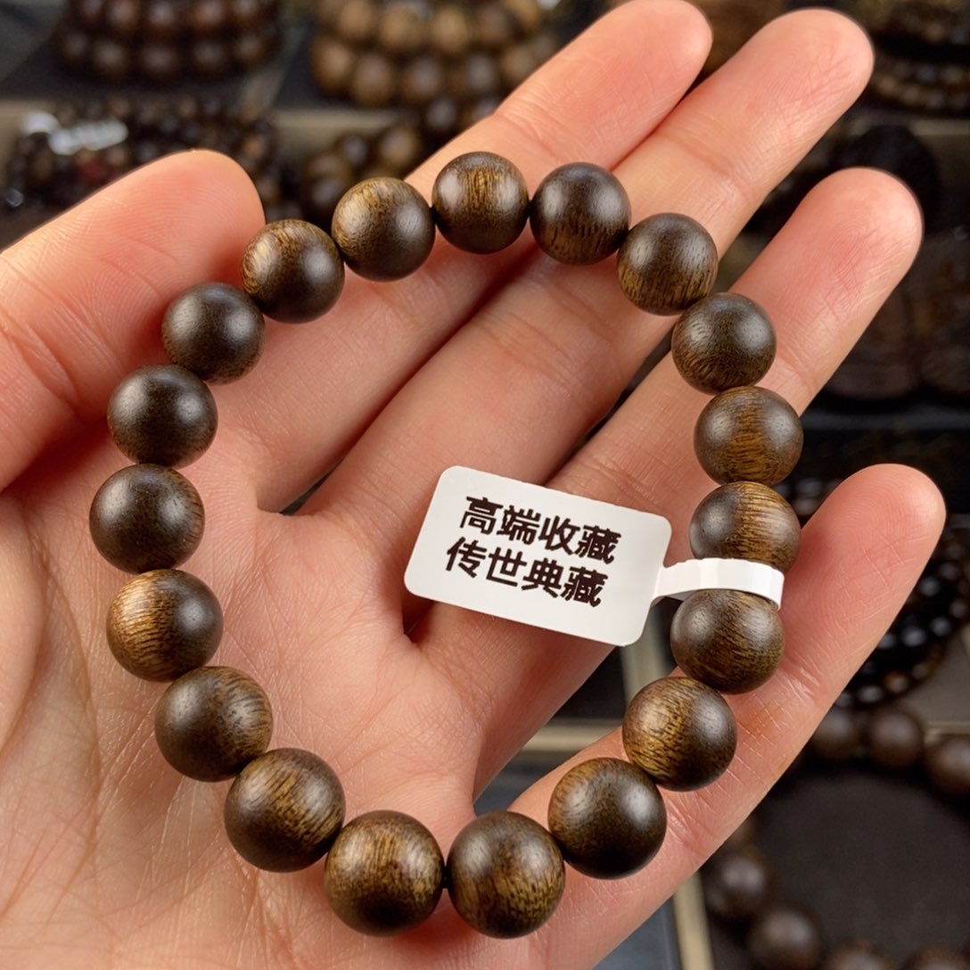 沉香手串范*蛋越南芽庄白棋楠