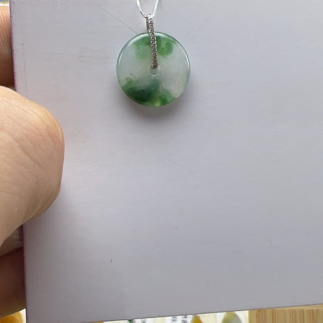 翡翠银S925镶嵌颈饰