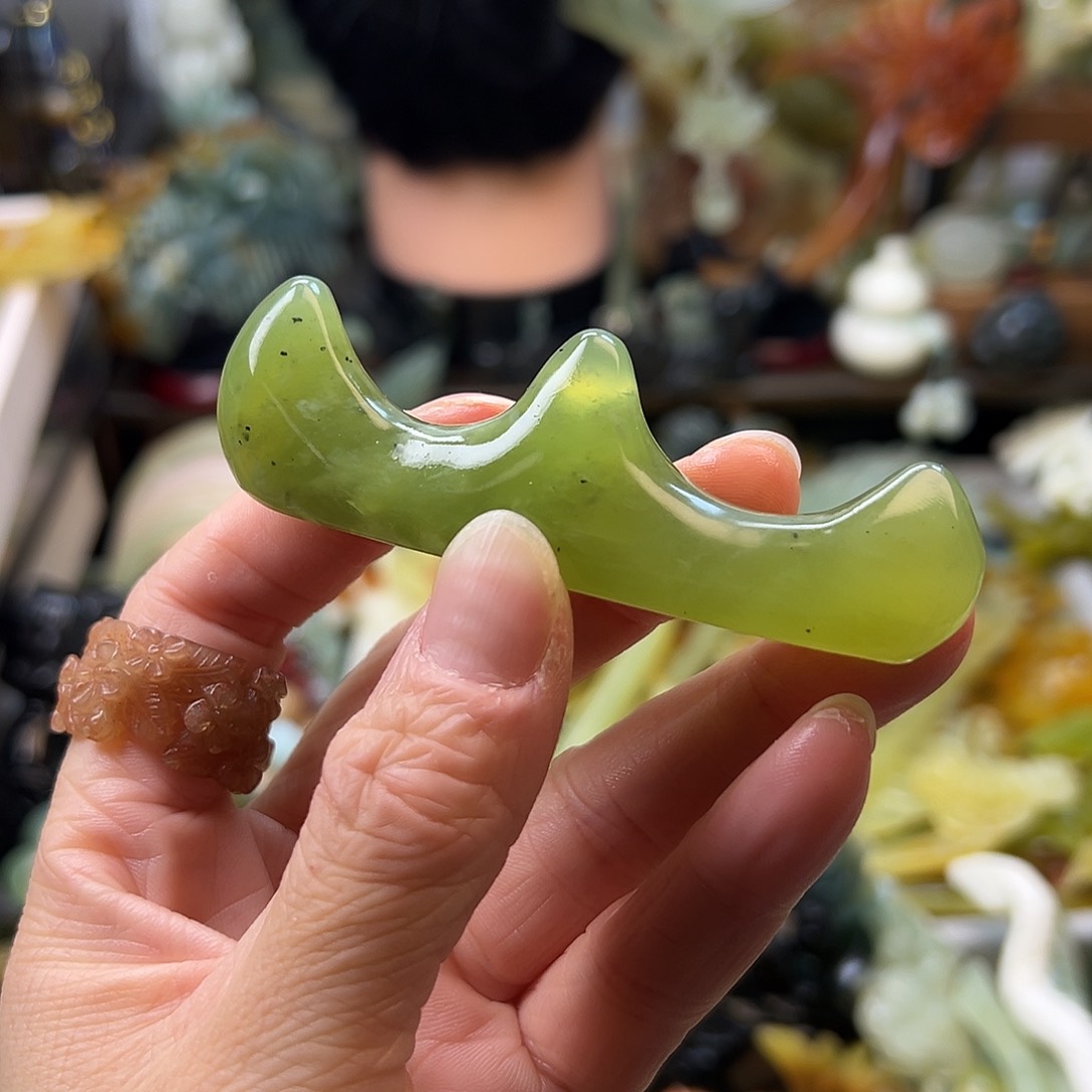蛇纹石玉发簪未镶嵌