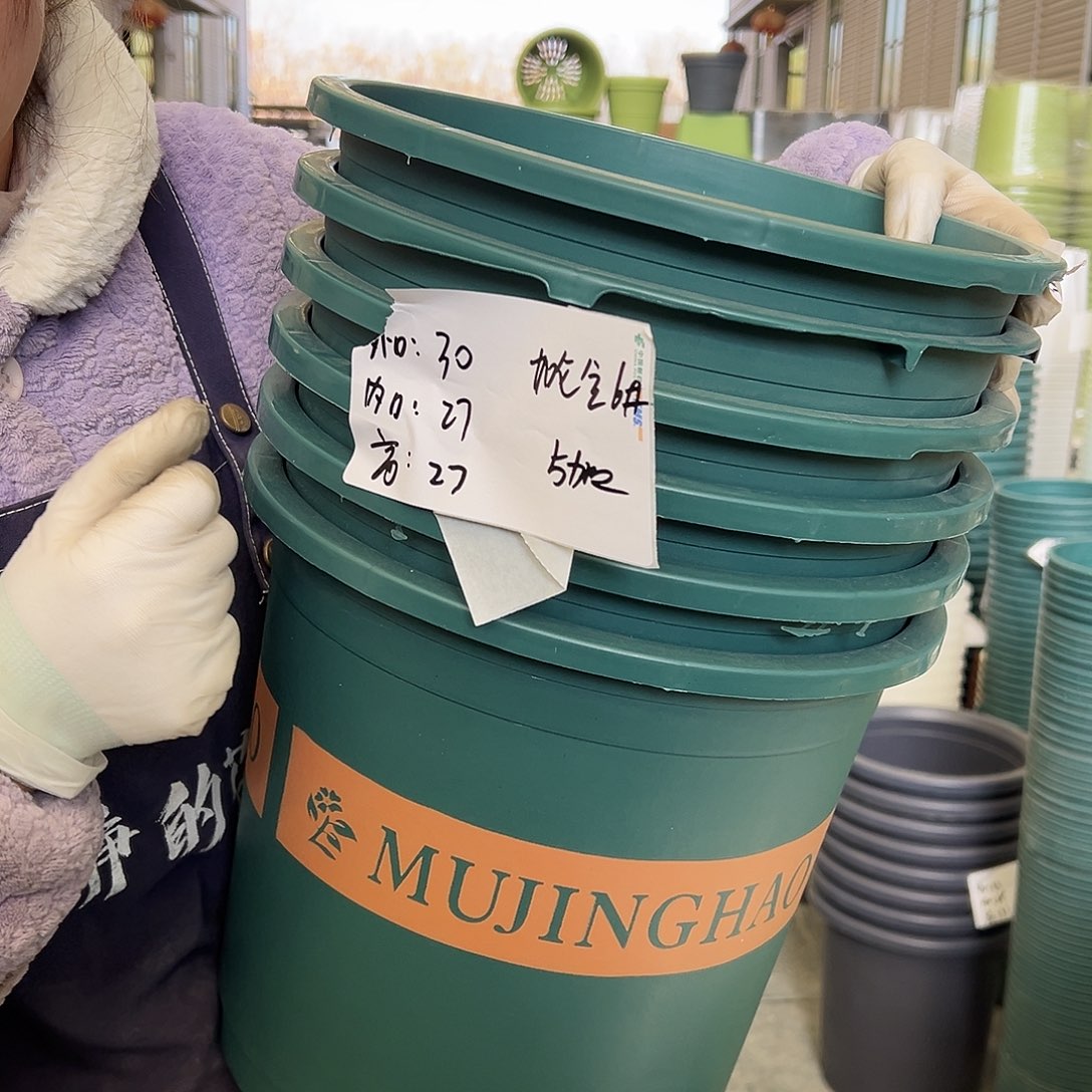 瑕疵加仑盆6#墨绿6个无托