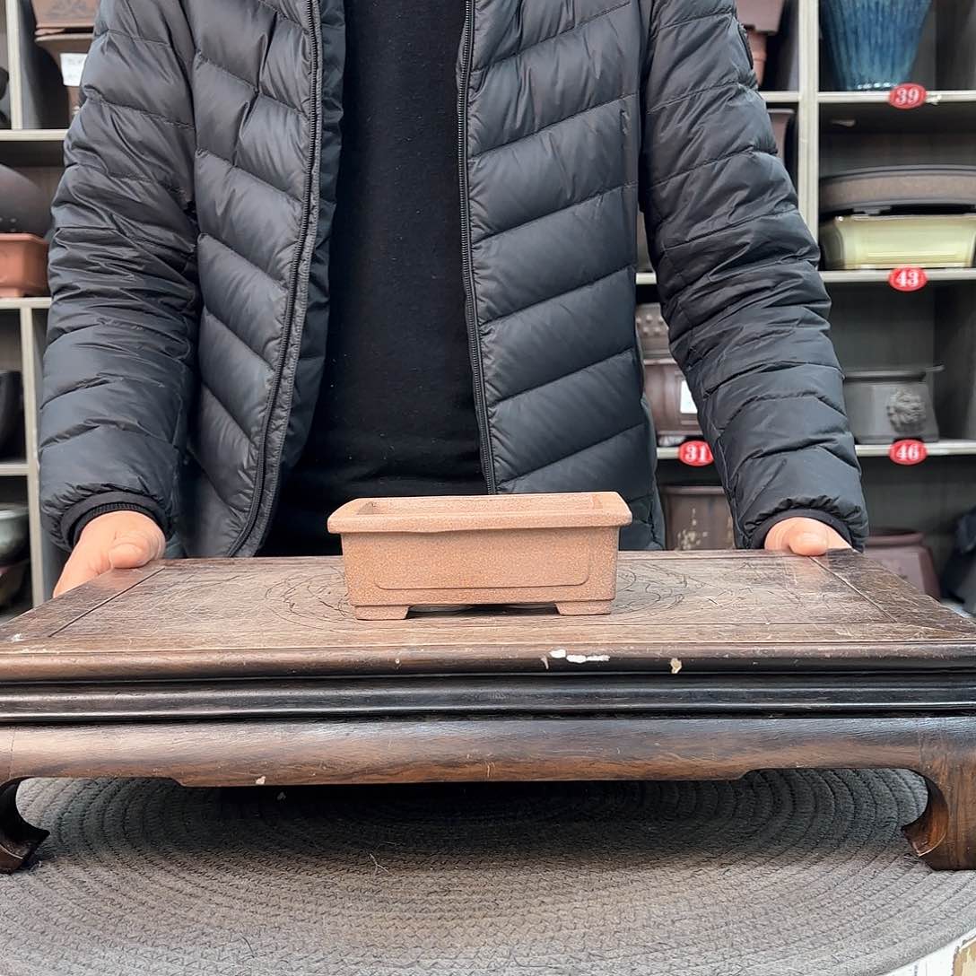 紫砂花盆紫砂的颜色很漂亮