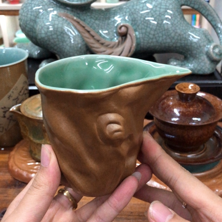 龙泉青瓷茶具微瑕8316