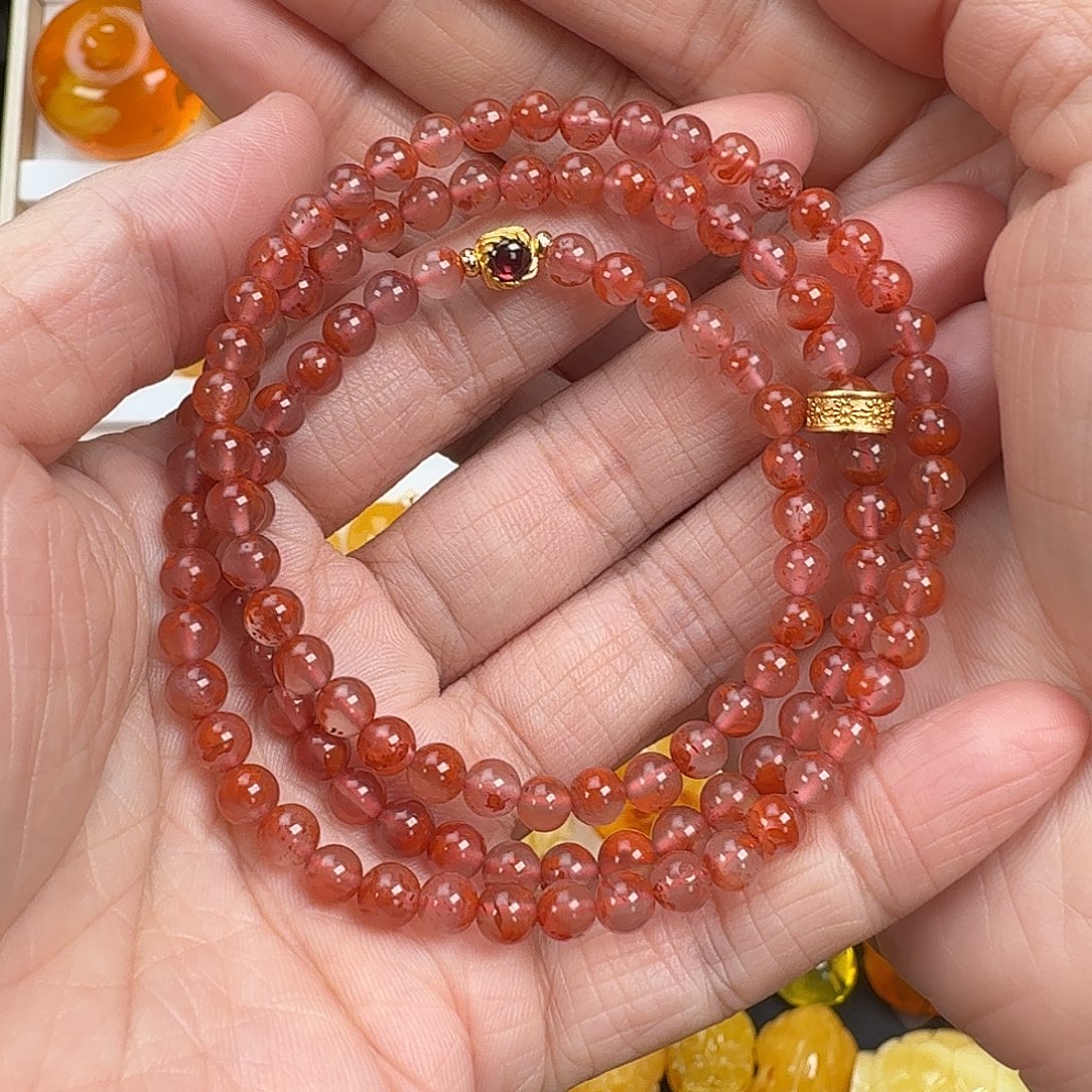 如***南南红玛瑙未镶嵌手链南红