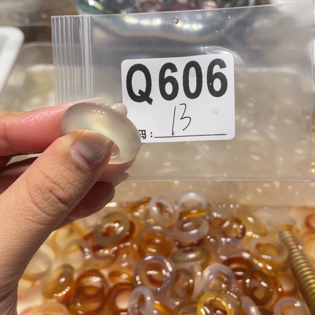 玛瑙/玉髓未镶嵌戒指606