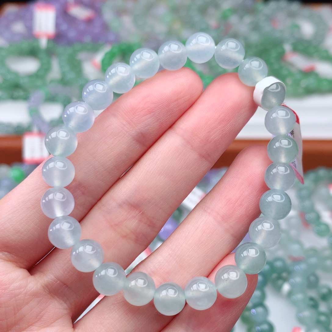 翡翠手链未镶嵌翡翠7.4mm