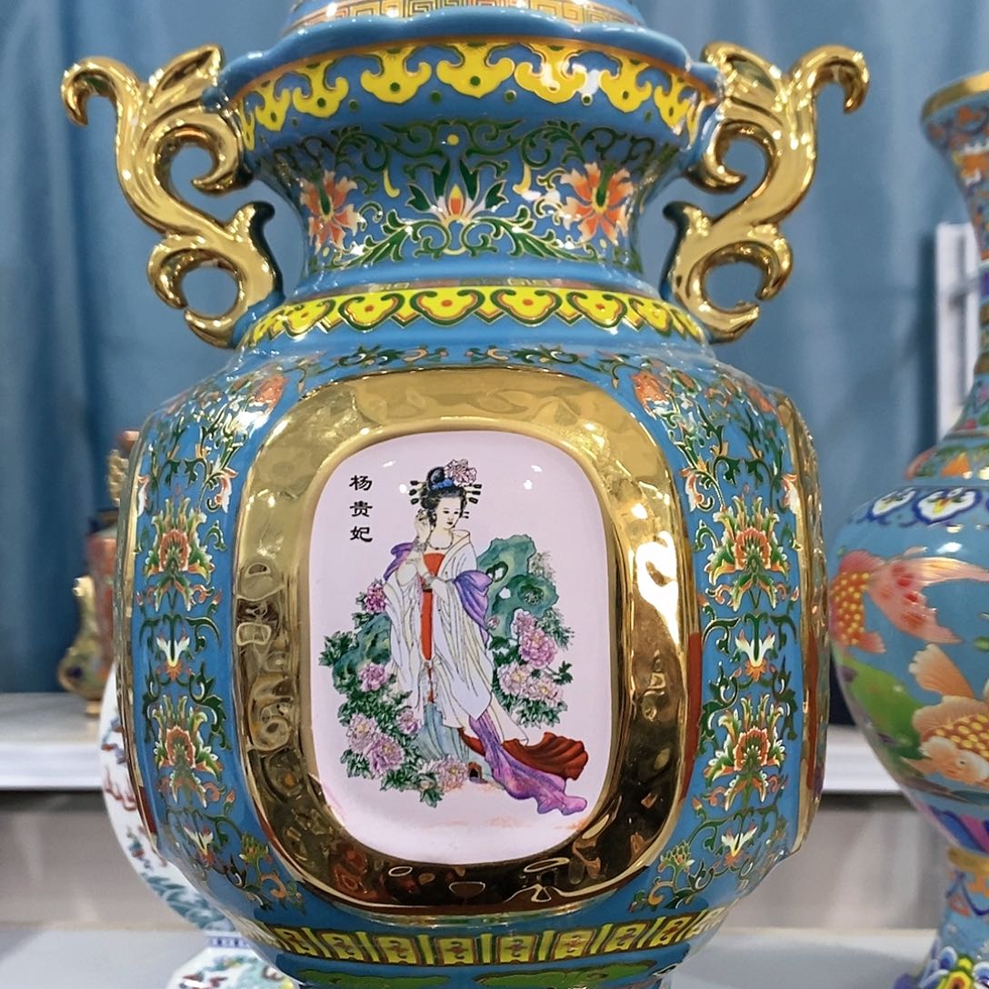 摆件景德镇陶瓷花瓶摆件