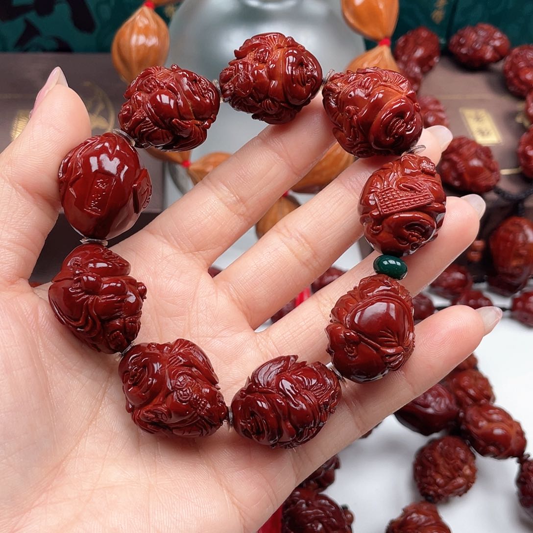 橄榄核手串一**酒弥勒手串