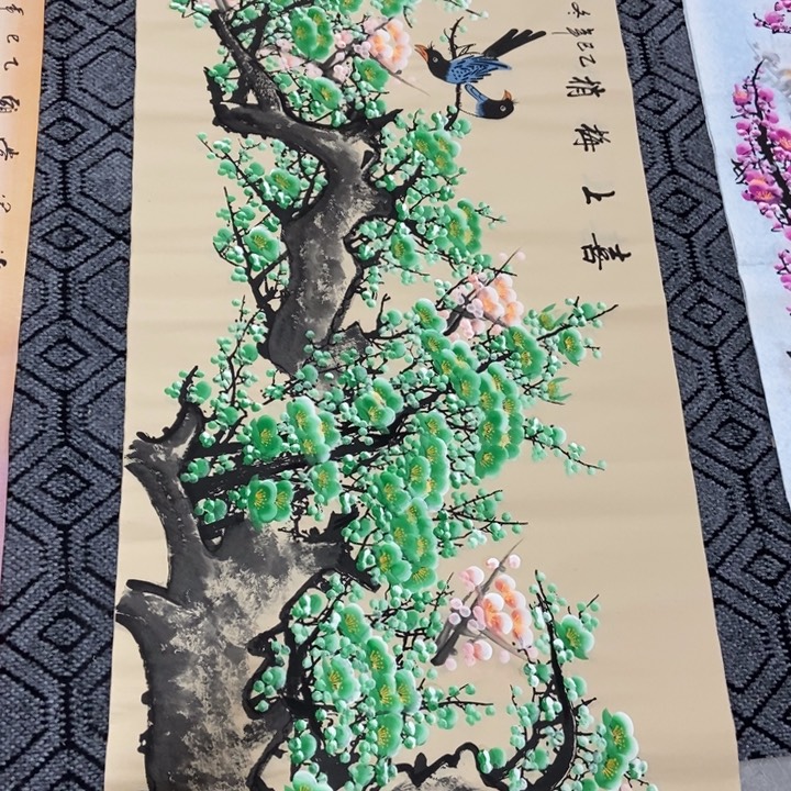 枕书斋画廊的直播间