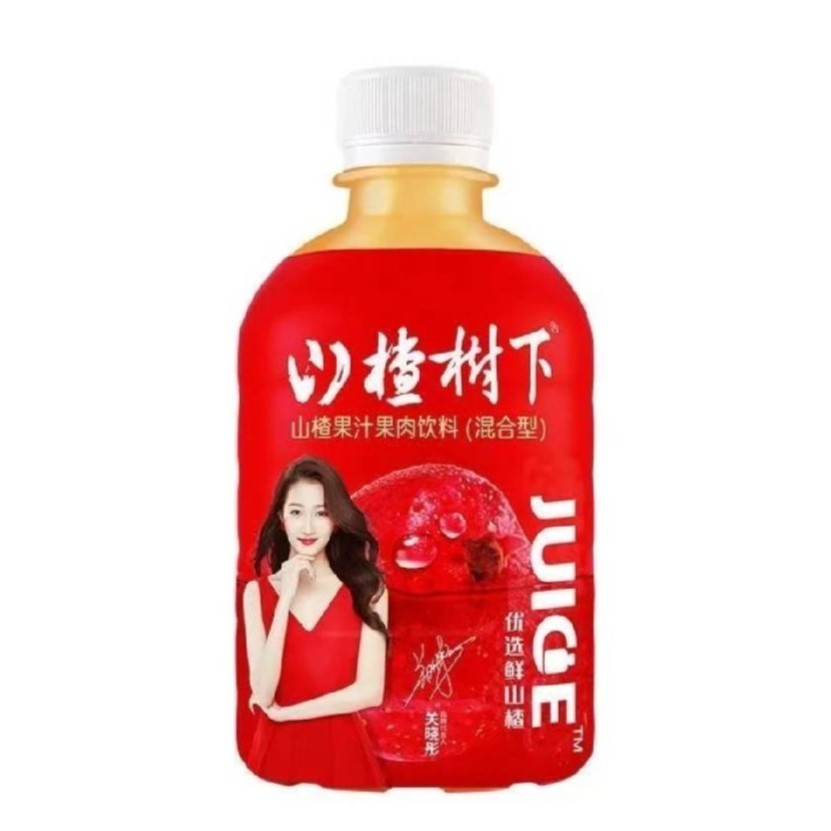 山楂树下山楂风味果肉饮料350ml/瓶