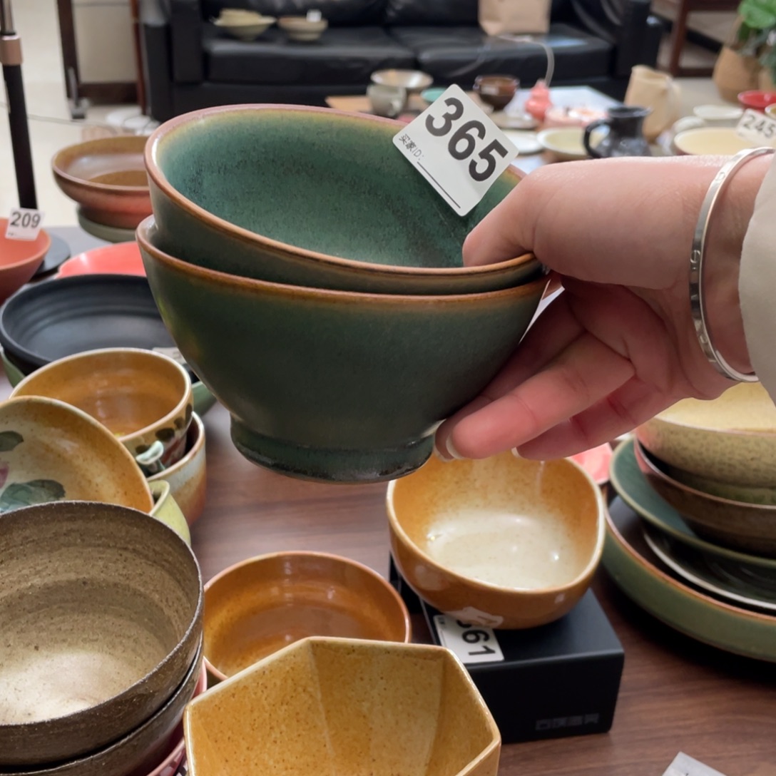 小***妞瓷片6只景德镇手工手作