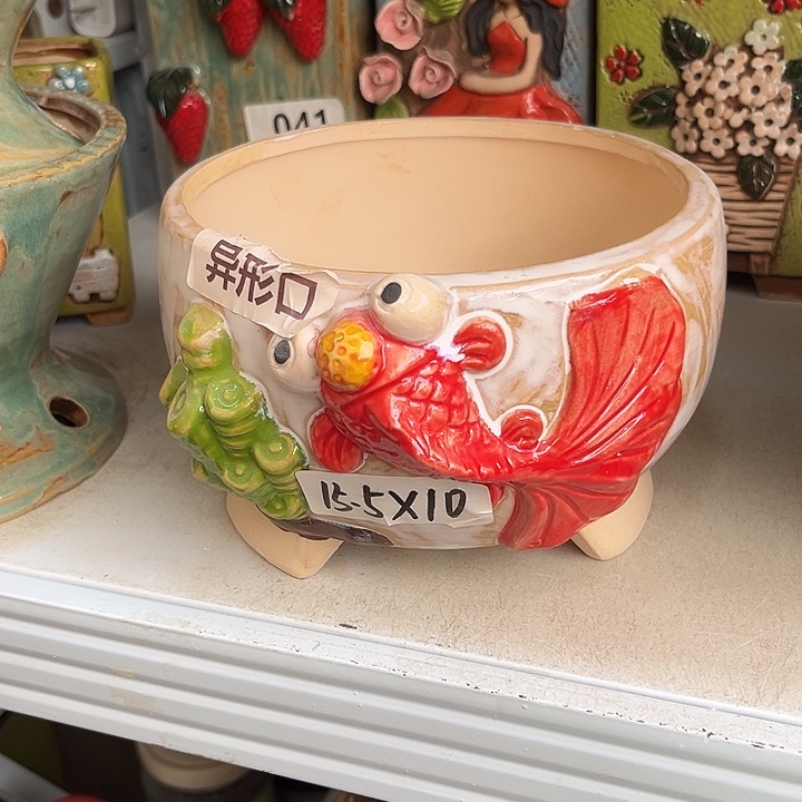 粗陶材质多肉花盆