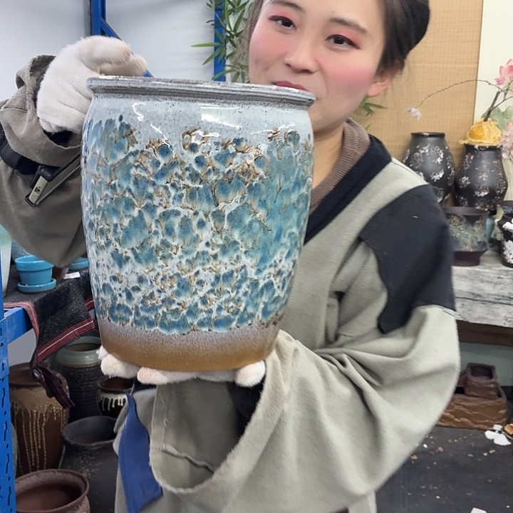 20×25 -粗陶花盆有孔-买买买