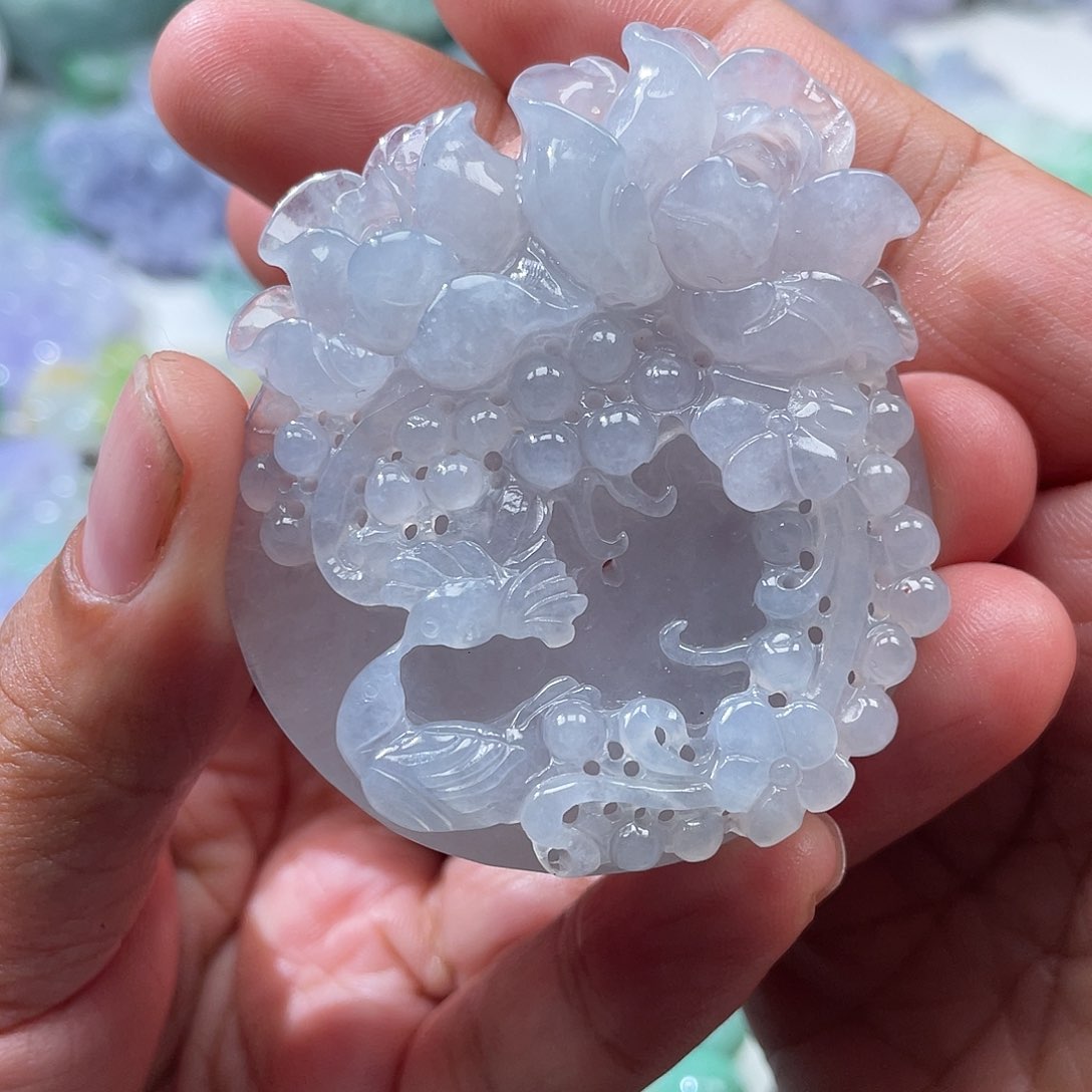 翡翠未镶嵌颈饰翡玉缘翡翠