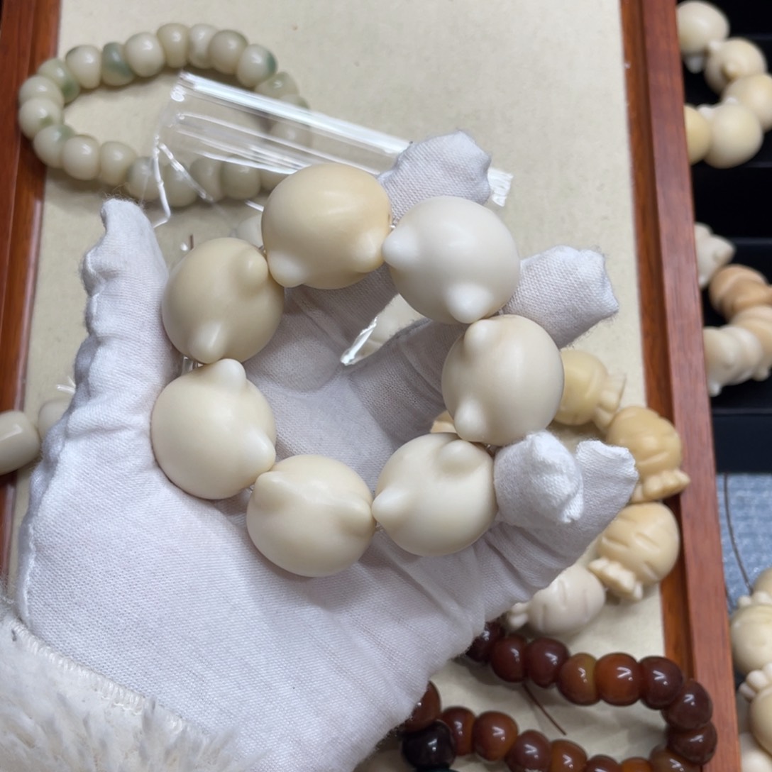 菩提根/象牙果吊坠24干磨牙果微瑕猫头手捻621