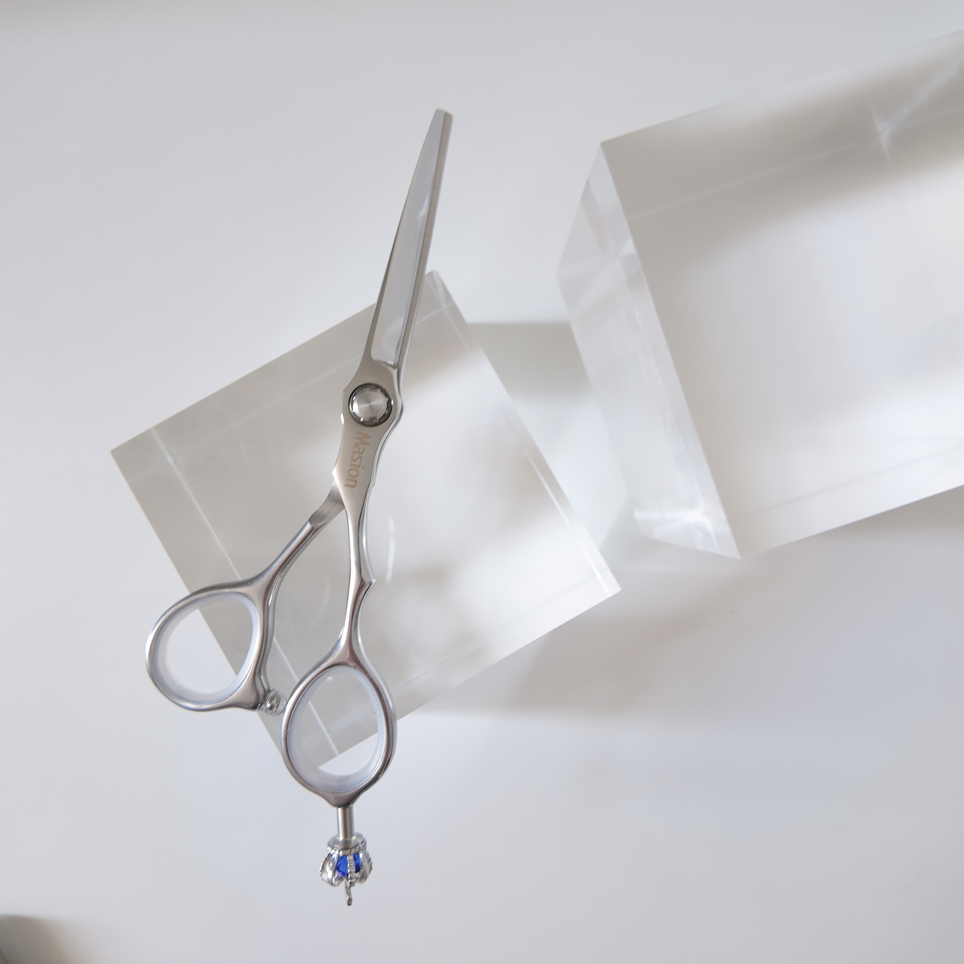 5.5｜6.0inch窄刃皇冠平剪发廊理发师美发剪蓝宝石