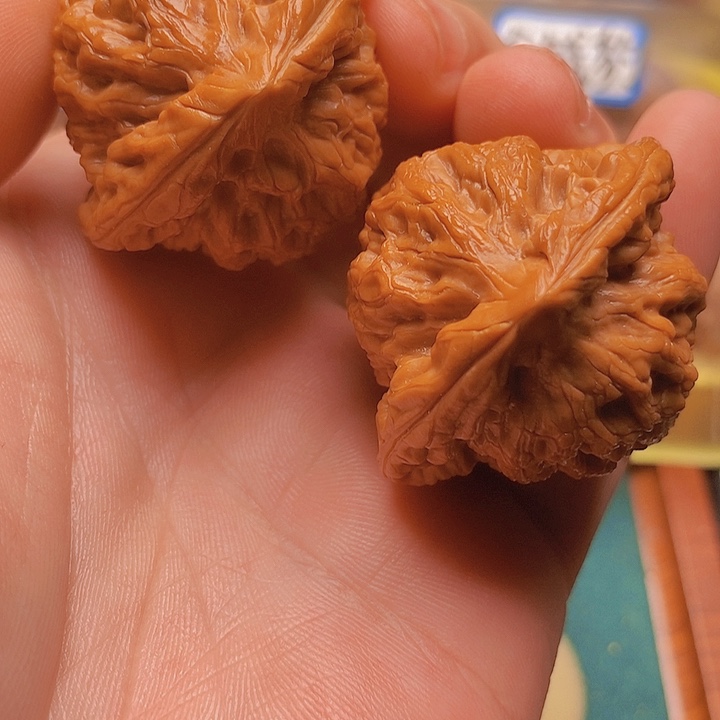 文玩核桃把件44粗筋无药金公子