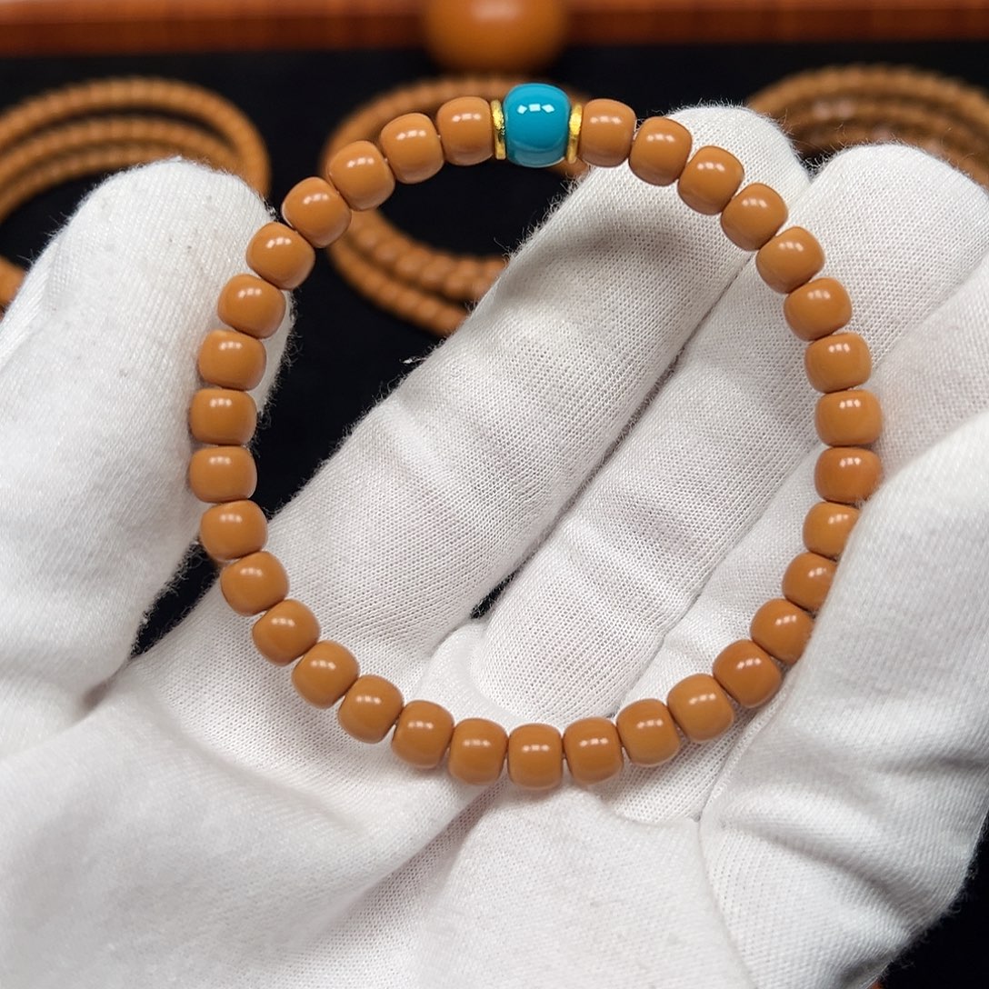 橄榄核手串/手链橄榄核尖老挝老型单圈6.6