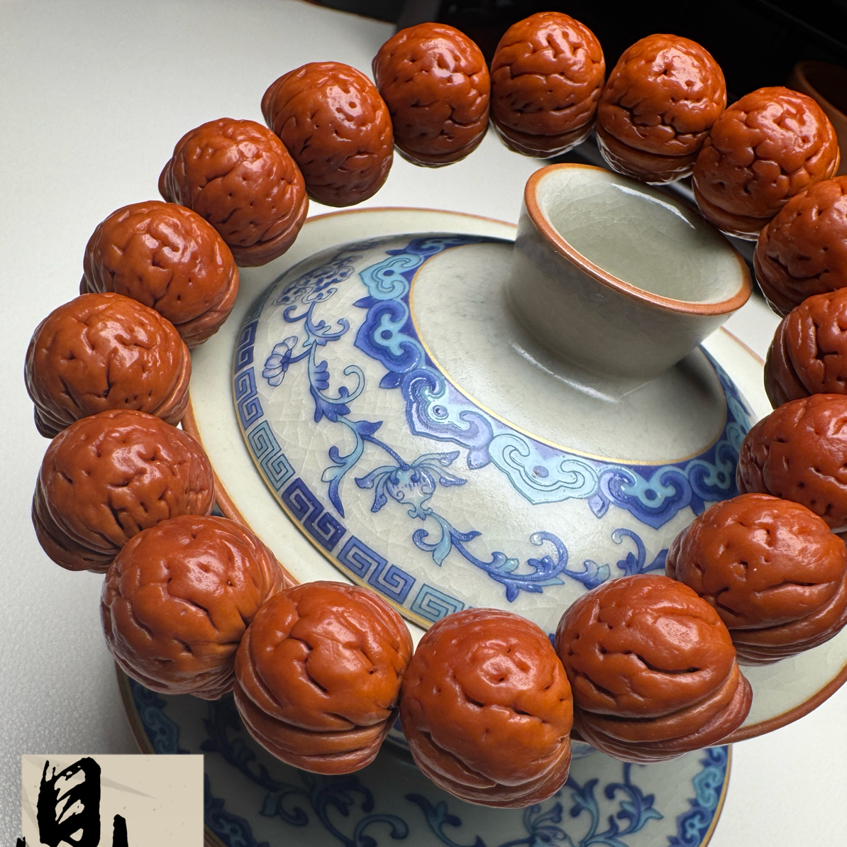 鼎核【盘锦刀神】东北狂野系列盘锦肌肉天花板桃核手串盘锦奶油皮