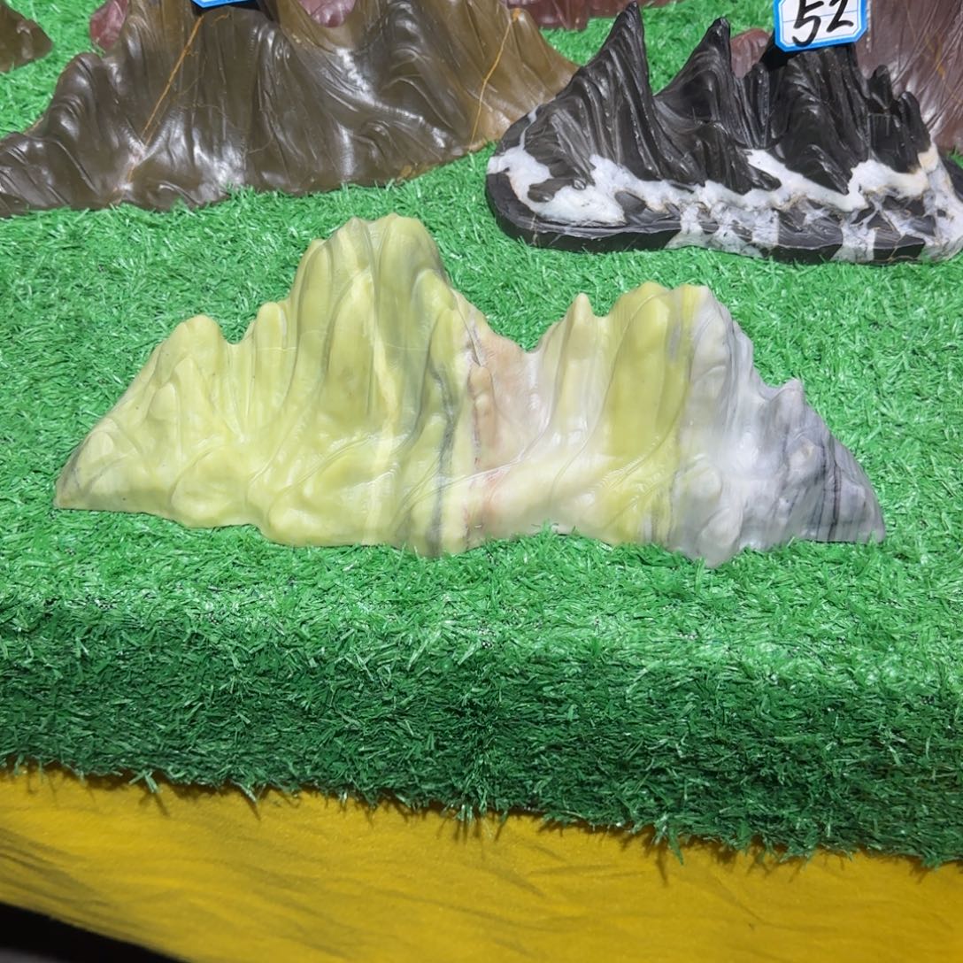 有机玻璃山峰摆件石头工艺品