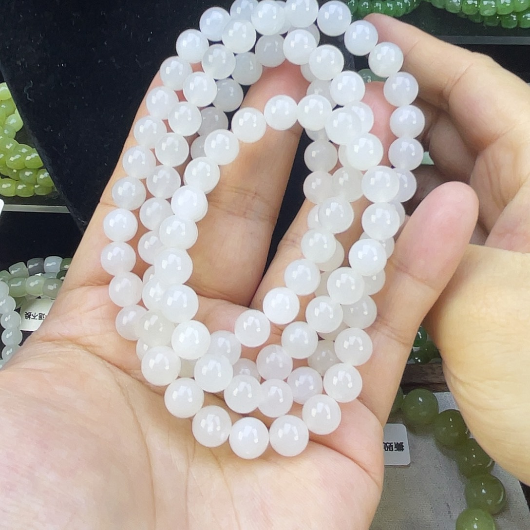 和田玉未镶嵌手链