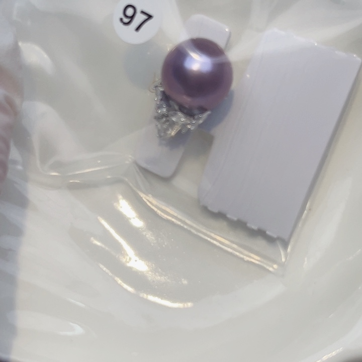 淡水珍珠耳饰银S925镶嵌