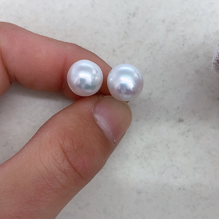 淡水珍珠耳饰未镶嵌定制