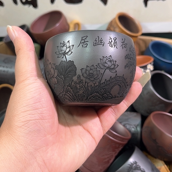 茶杯紫砂全手工紫砂主人杯
