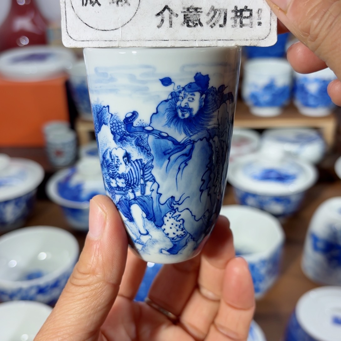 杯全手工全手绘陶瓷