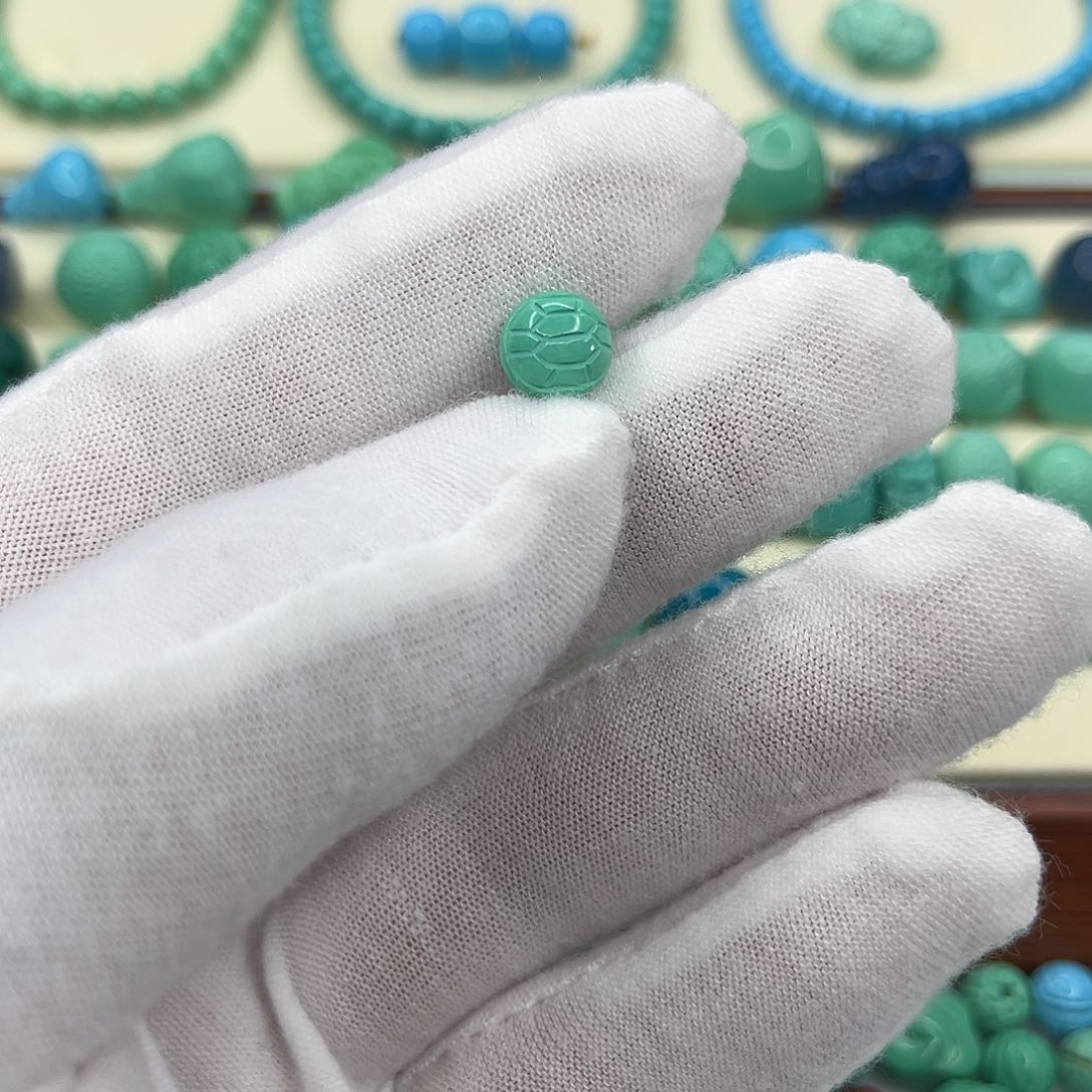 高瓷绿双面富甲直径8