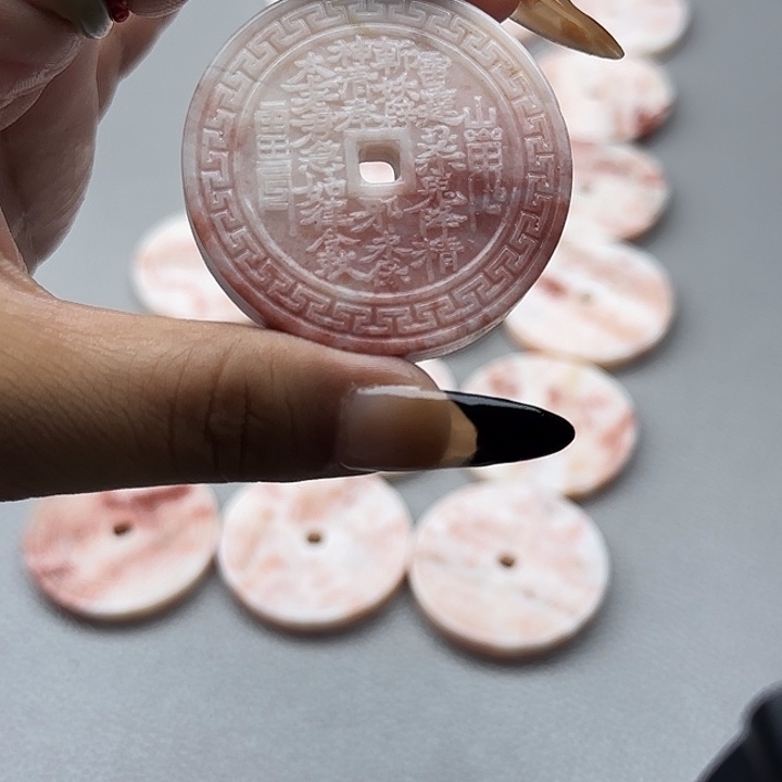 蛇纹石玉合金颈饰1