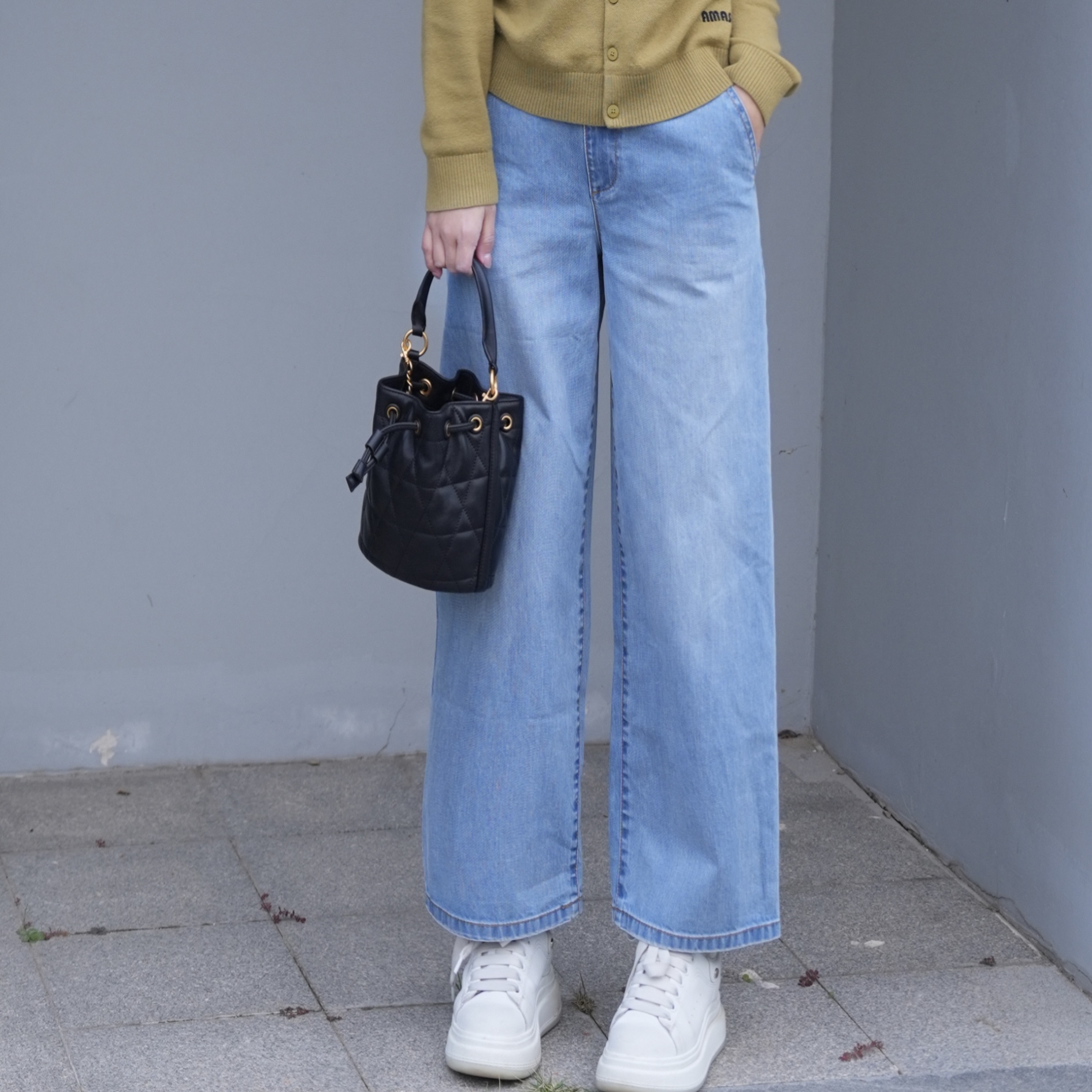 AMASS/阿玛施夏季新款质感百搭休闲宽松通勤直筒裤女510010