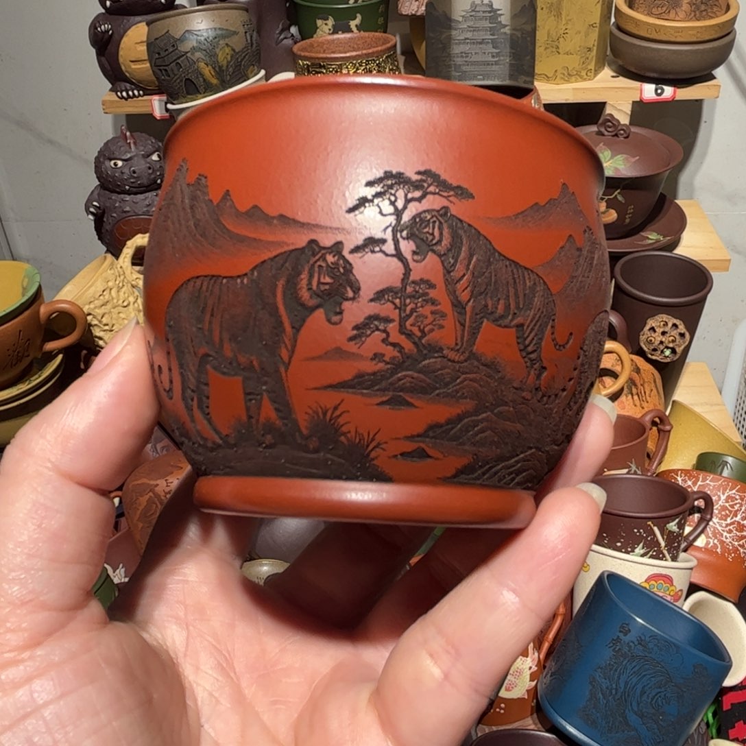 紫砂茶杯宜兴紫砂主人杯