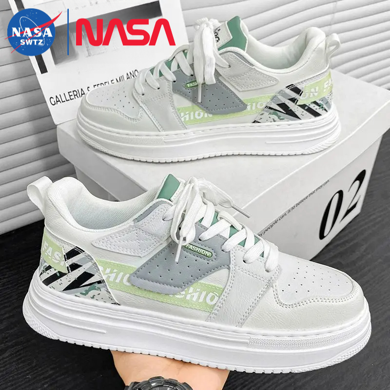 NASA SWTZ联名男鞋秋季百搭休闲潮牌板鞋男款网红初中学生运动增