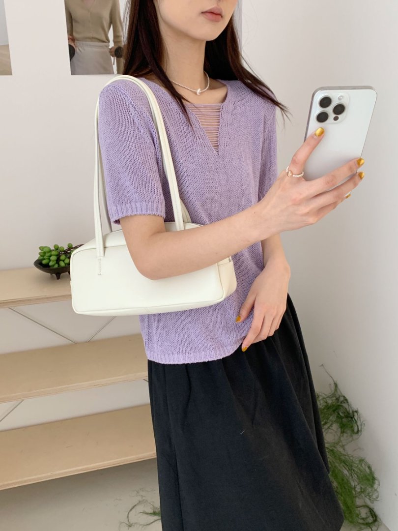 【素简.500101】春款上新天爽亚麻小设计爆款女装针织衫（5.7福利）