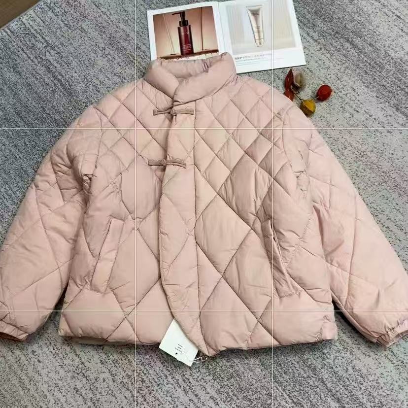 205款显瘦网红短款保暖菱形韩版秋冬菱格