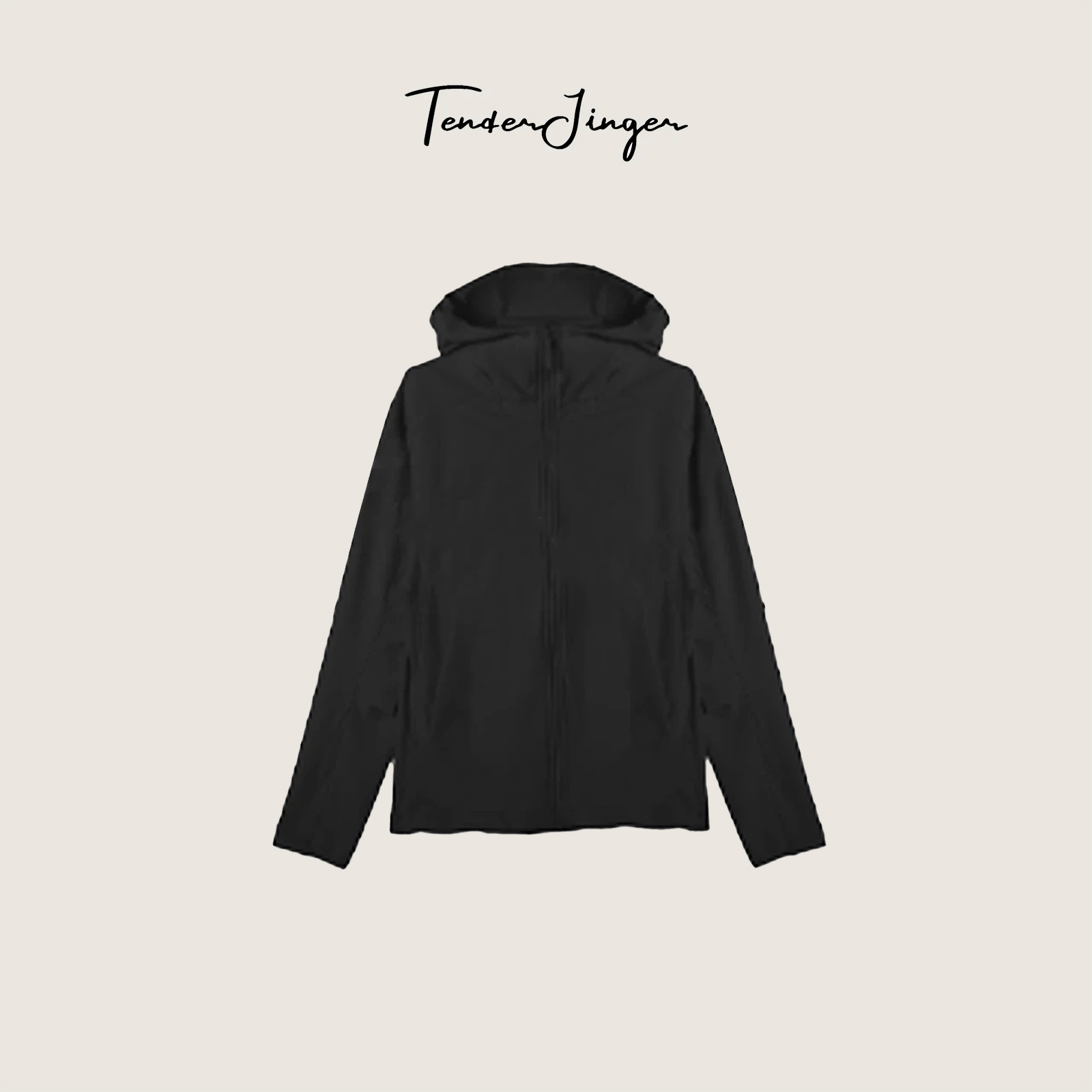 Tender Jinger｜连帽防风拼接设计软夹克外套T61JLL60043