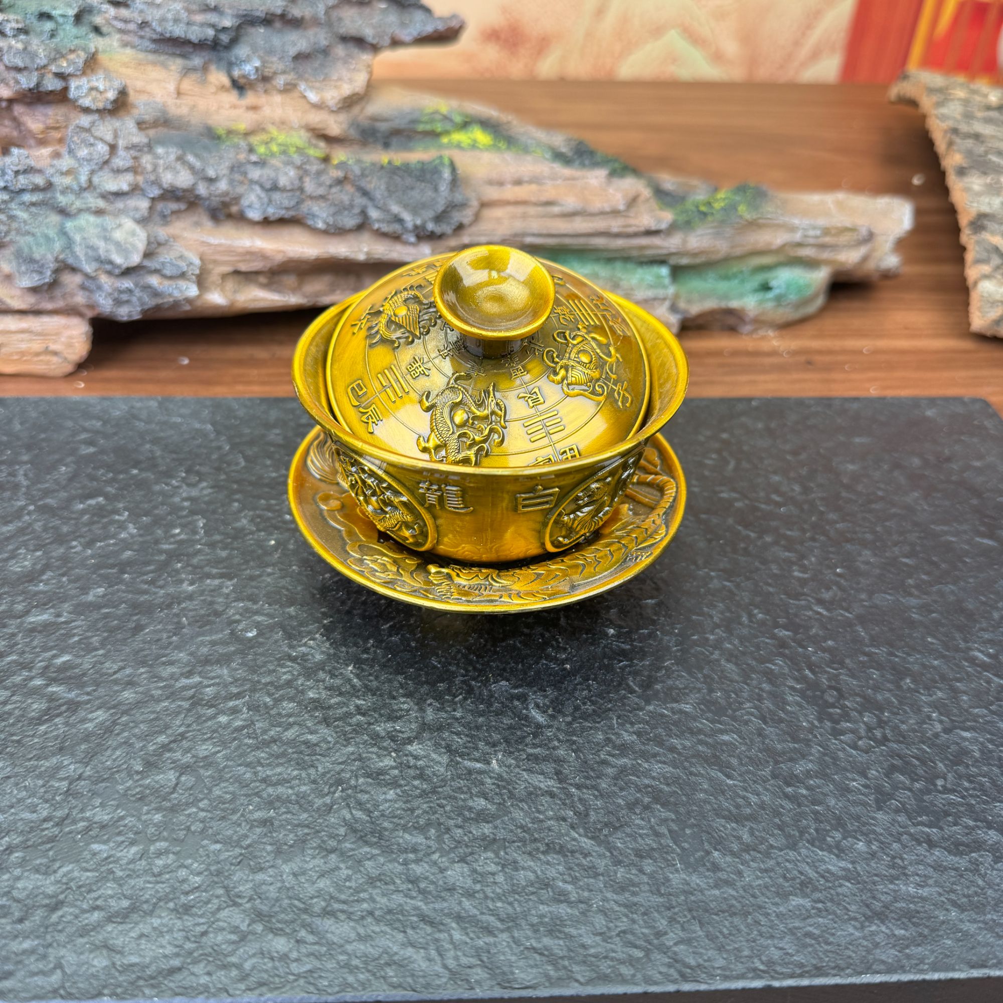 八卦盖碗摆件SC162