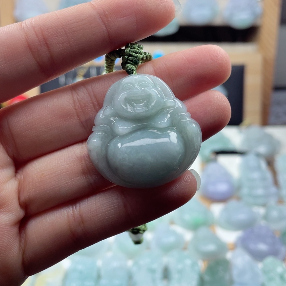 颈饰未镶嵌翡翠33尺寸佛公厚装