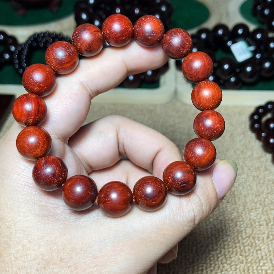 檀香紫檀（小叶紫檀）无事牌1.2原生态单圈