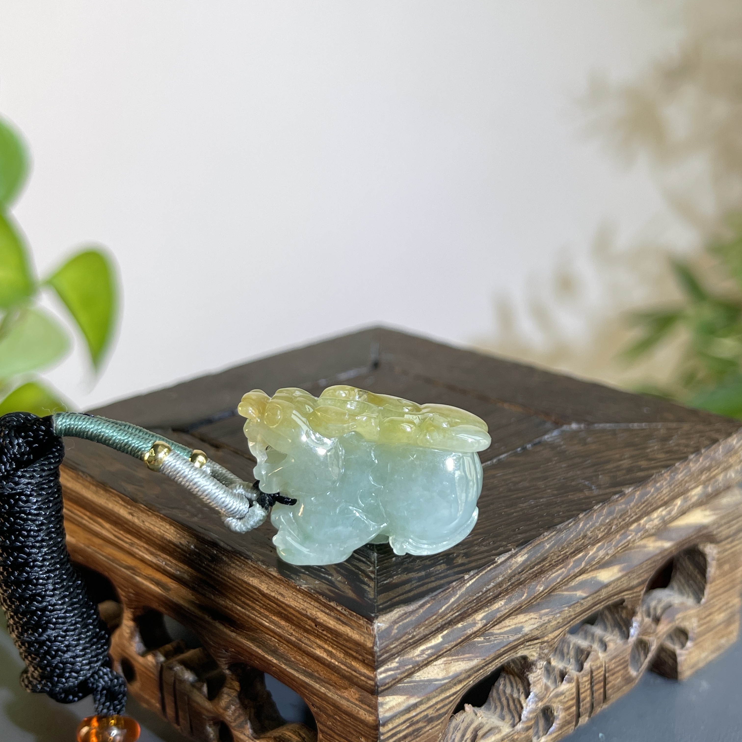 JTW23-52 天然缅甸A货翡翠  貔貅