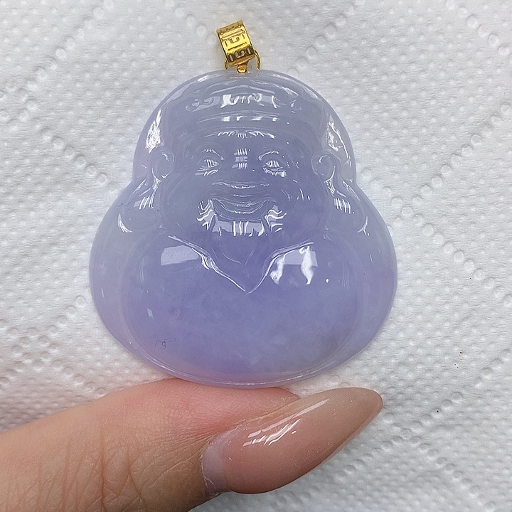 颈饰18K金镶嵌翡翠