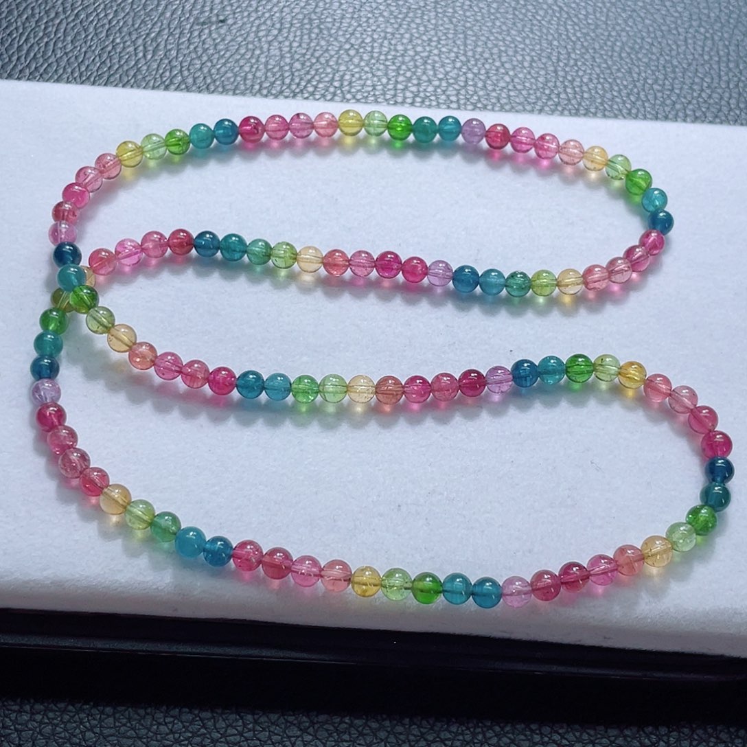 碧玺未镶嵌手链5.2mm