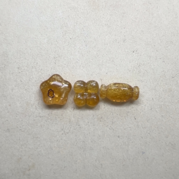 裸石琥珀未镶嵌苦**涩天然蜜蜡配件