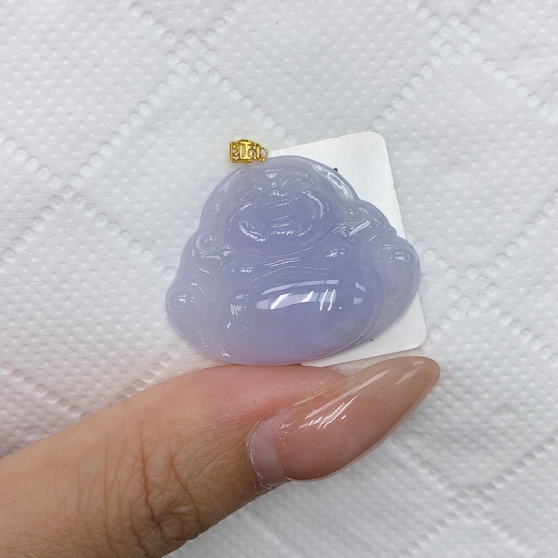 颈饰18K金镶嵌翡翠