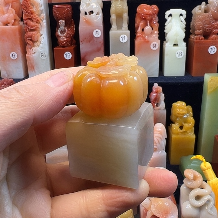 寿山石印石寿山石手工雕刻