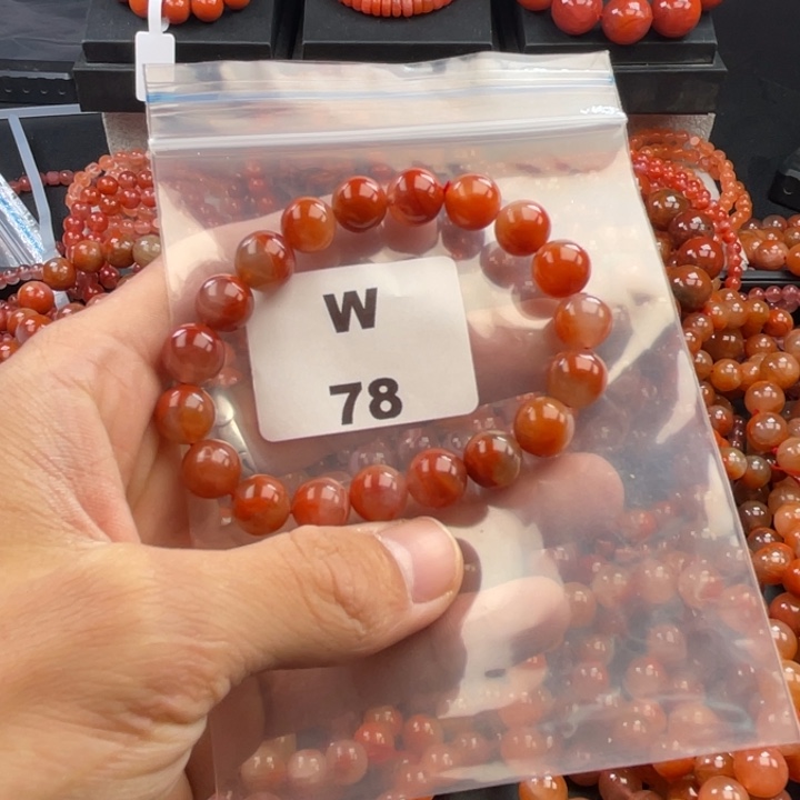 南红玛瑙未镶嵌多样性发货默认微瑕称重10mm