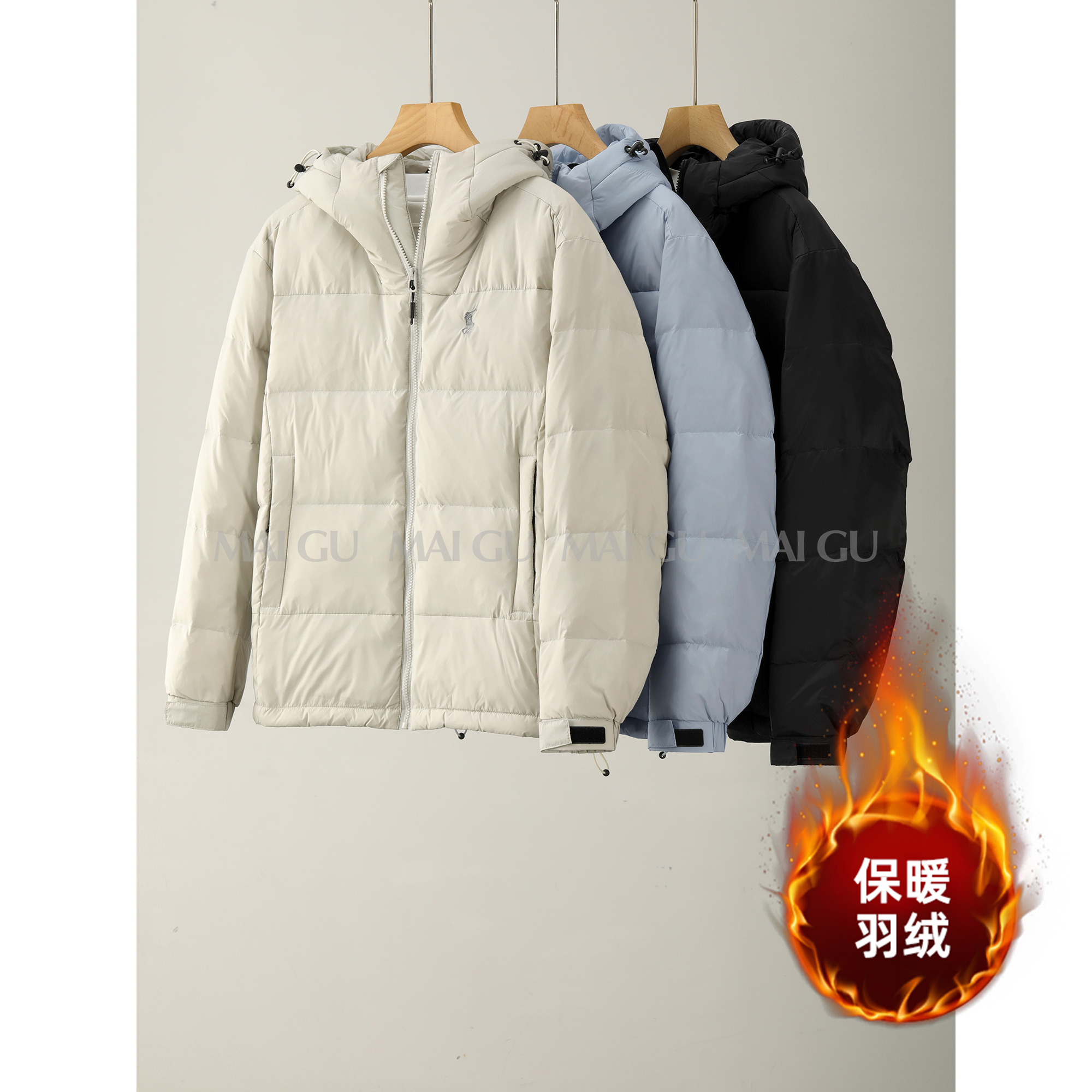 【LAG优选】【冰岛雪境 轻量绒感廓形羽绒服】冬季高定连帽保暖羽绒服