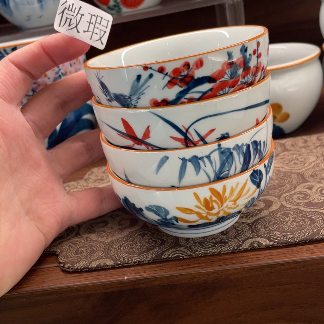 釉下手绘茶具微瑕广**地