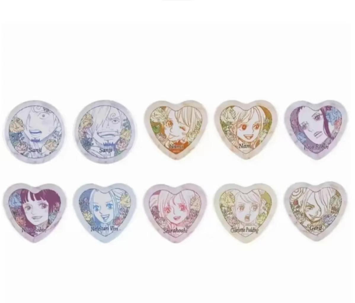 海贼王夏日祭心形吧唧系列盲盒代拆